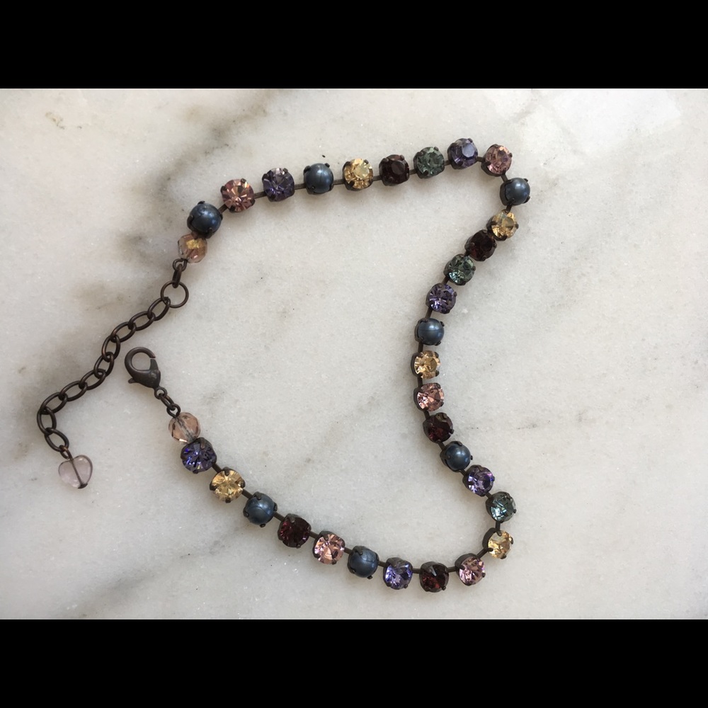 Jewel tones choker